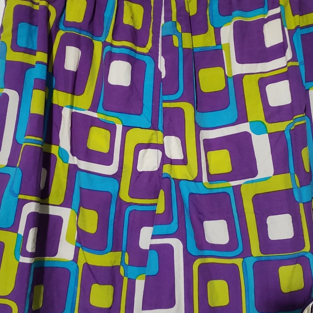 Vintage Joe Boxer 90s Swim Trunks Vibrant Geometric Pattern Mens Medium